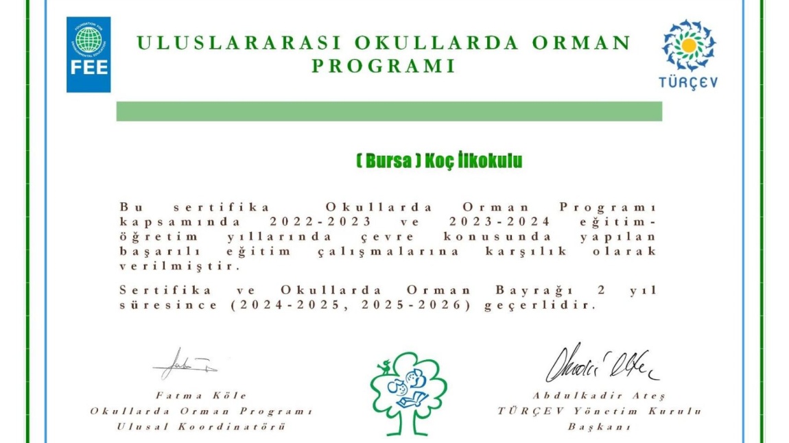 Okulumuza “Okullarda Orman Programı”ndan Kahverengi Bayrak Ödülü!